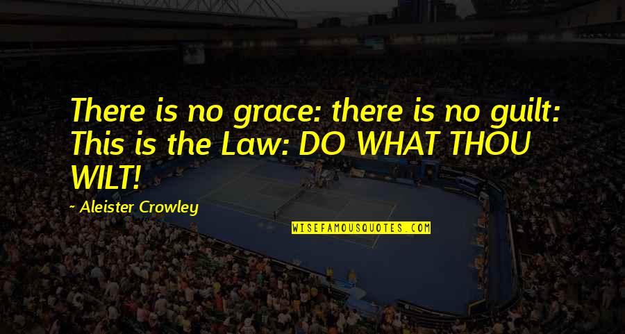 Bride And Groom Toast Quotes By Aleister Crowley: There is no grace: there is no guilt: