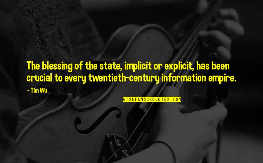 Bride Happy Quotes By Tim Wu: The blessing of the state, implicit or explicit, Bride Happy Quotes By Tim Wu: The blessing of the state, implicit or explicit,