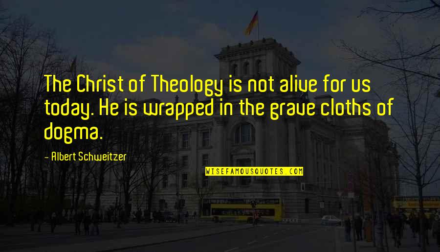 Bridge Friendship Quotes By Albert Schweitzer: The Christ of Theology is not alive for