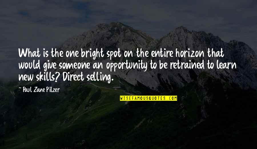 Bright Spot Quotes By Paul Zane Pilzer: What is the one bright spot on the