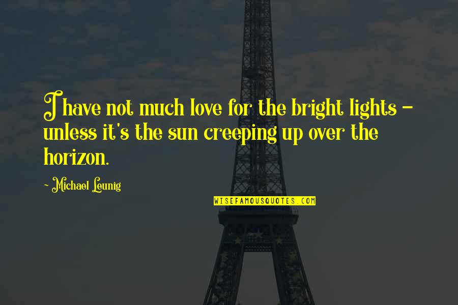 Bright Sun Quotes By Michael Leunig: I have not much love for the bright