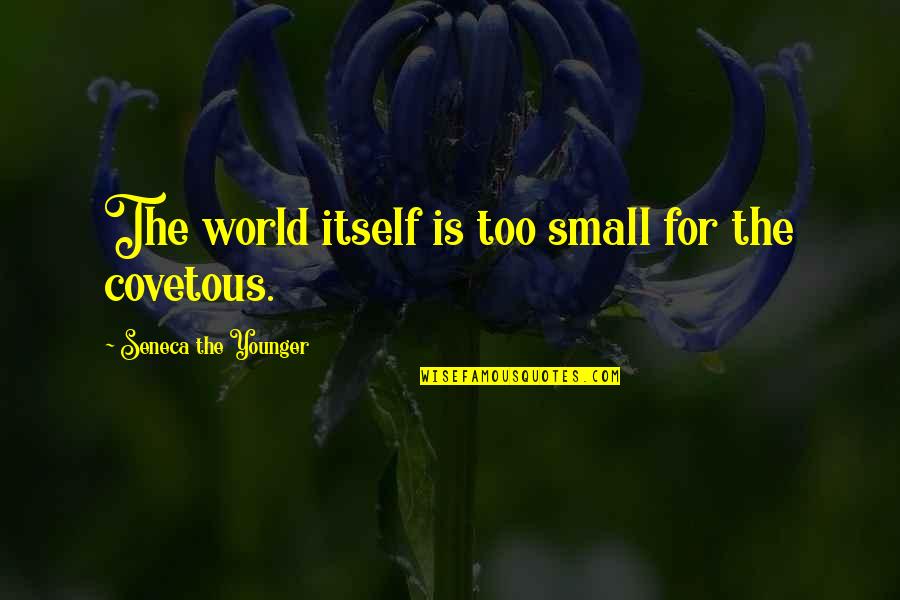 Brightened Up My Day Quotes By Seneca The Younger: The world itself is too small for the