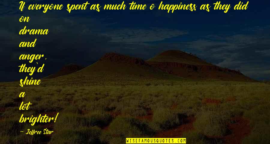 Brighter Quotes By Jeffree Star: If everyone spent as much time o happiness