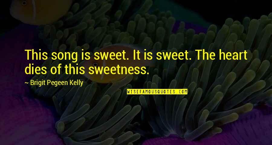 Brigit Quotes By Brigit Pegeen Kelly: This song is sweet. It is sweet. The