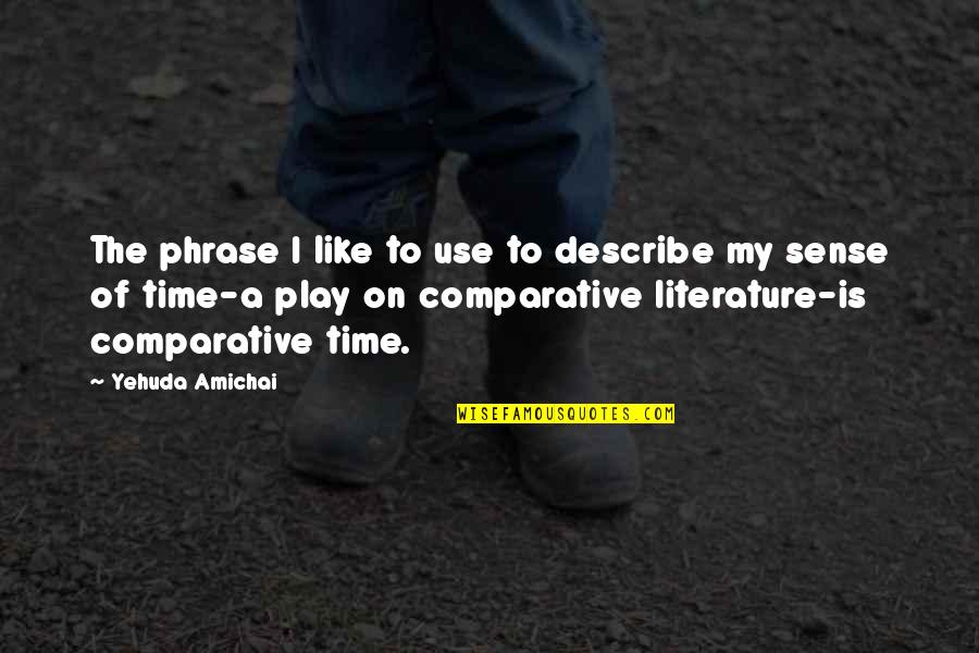 Brijesh Dalmia Quotes By Yehuda Amichai: The phrase I like to use to describe