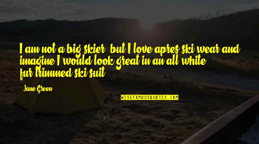 Brillantez Definicion Quotes By Jane Green: I am not a big skier, but I Brillantez Definicion Quotes By Jane Green: I am not a big skier, but I
