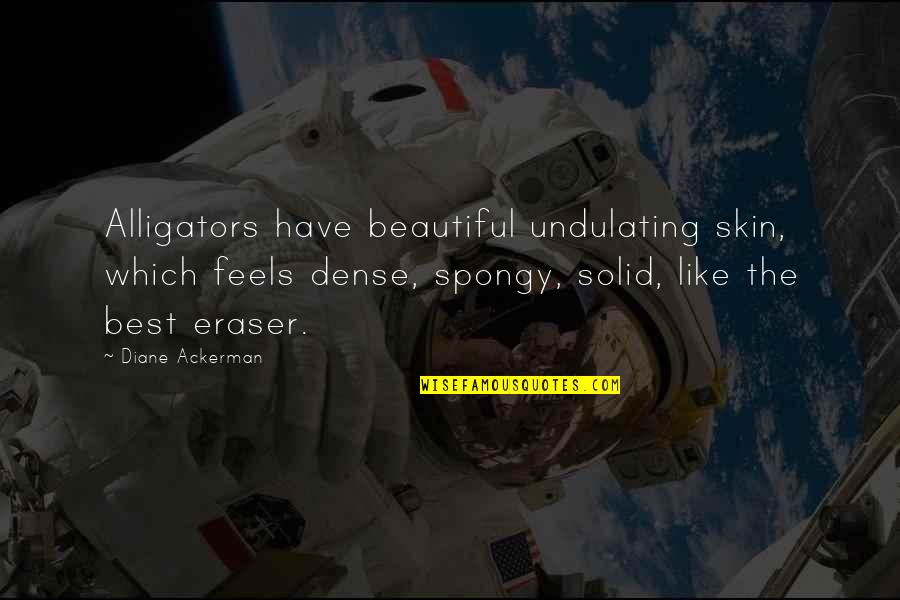 Brinckman Saw Protractor Quotes By Diane Ackerman: Alligators have beautiful undulating skin, which feels dense, Brinckman Saw Protractor Quotes By Diane Ackerman: Alligators have beautiful undulating skin, which feels dense,