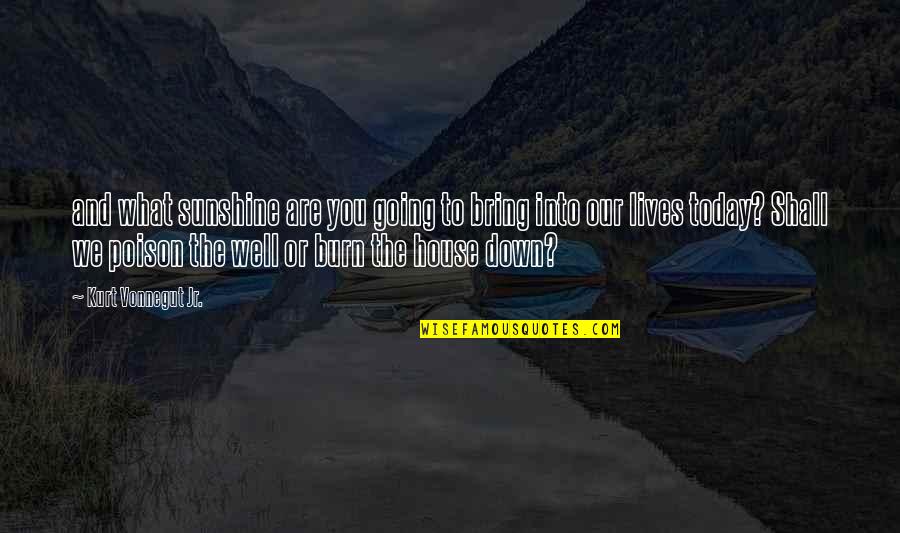 Bring Down The House Quotes By Kurt Vonnegut Jr.: and what sunshine are you going to bring