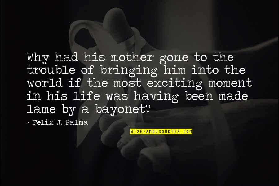 Bringing Life Into The World Quotes By Felix J. Palma: Why had his mother gone to the trouble