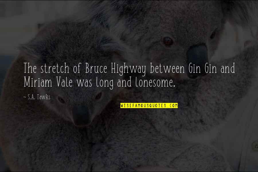 Brisbane Quotes By S.A. Tawks: The stretch of Bruce Highway between Gin Gin