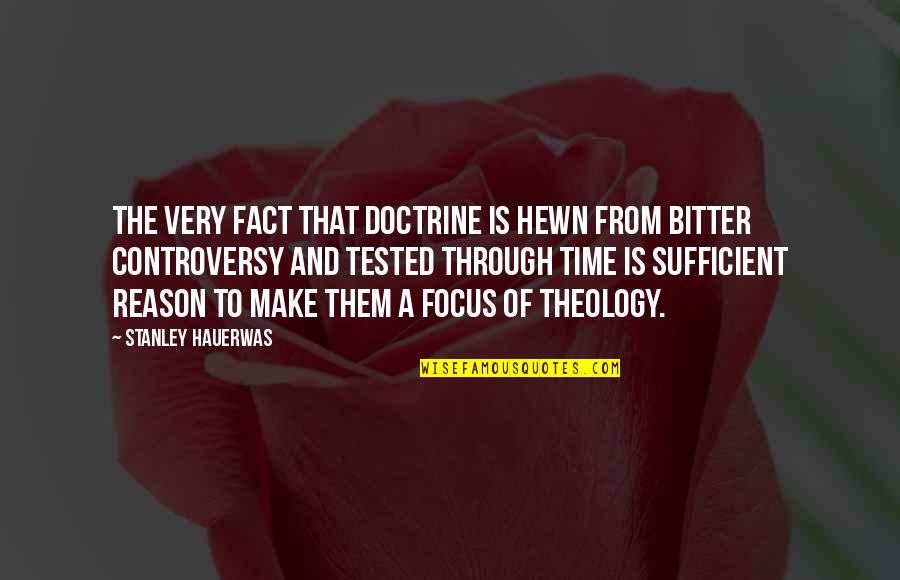 Bristan Quotes By Stanley Hauerwas: The very fact that doctrine is hewn from