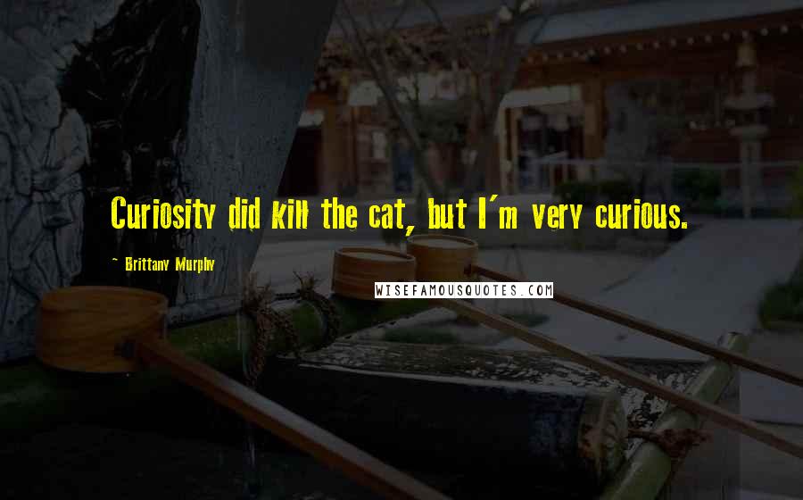 Brittany Murphy quotes: Curiosity did kill the cat, but I'm very curious.