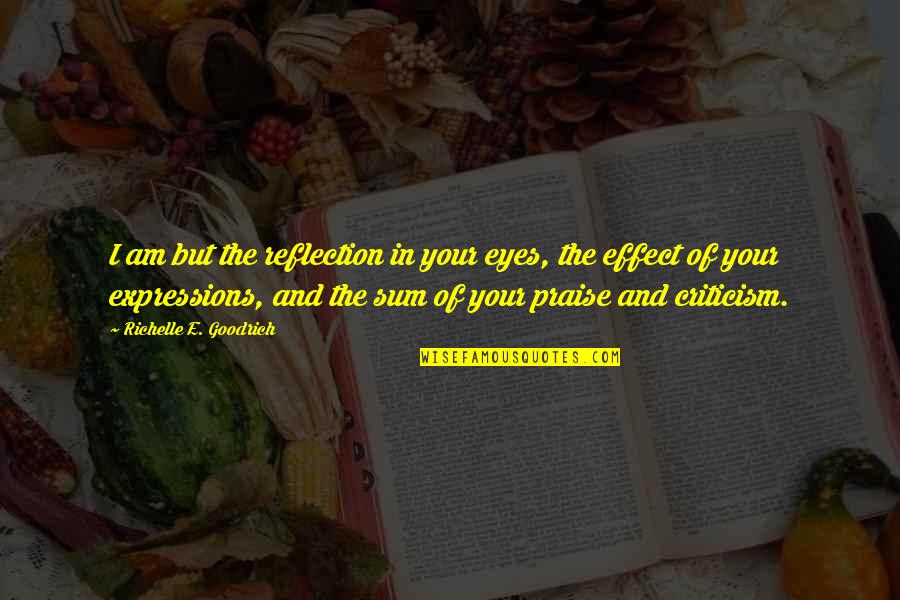 Brittnee Mcdermott Quotes By Richelle E. Goodrich: I am but the reflection in your eyes,