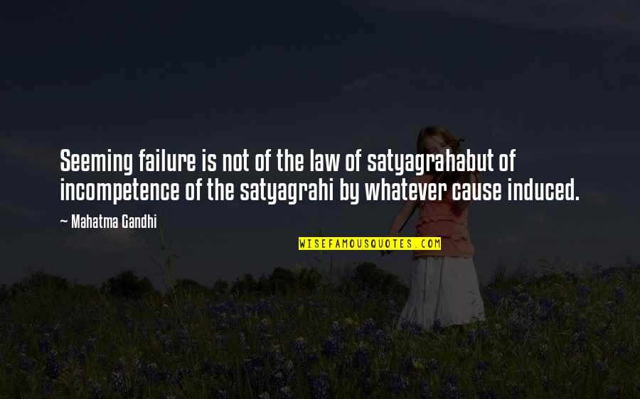 Broderson Crane Quotes By Mahatma Gandhi: Seeming failure is not of the law of Broderson Crane Quotes By Mahatma Gandhi: Seeming failure is not of the law of