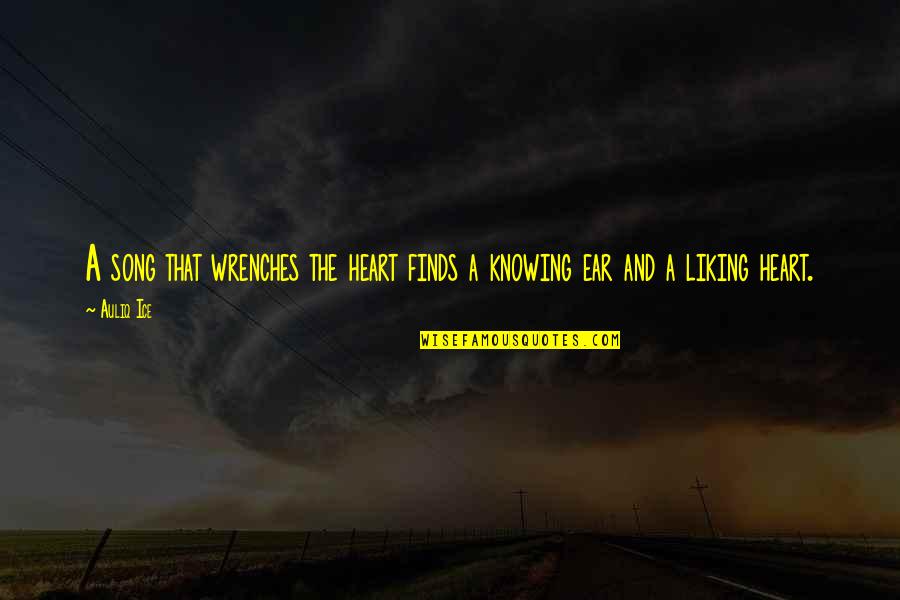 Broken Heart Heartbreak Quotes By Auliq Ice: A song that wrenches the heart finds a