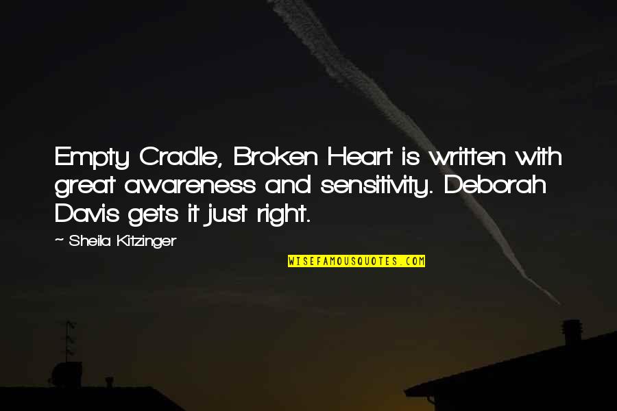 Broken Heart With Quotes By Sheila Kitzinger: Empty Cradle, Broken Heart is written with great
