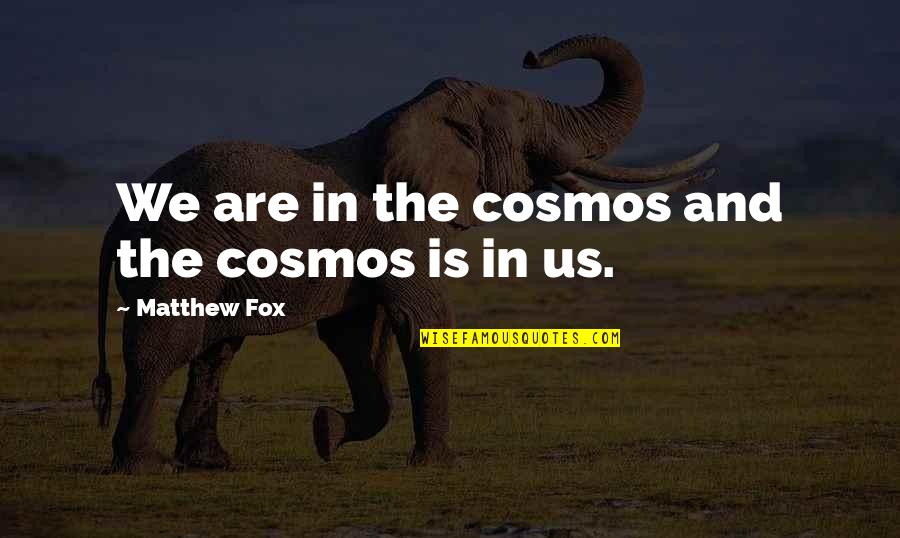 Bronx Masquerade Quotes By Matthew Fox: We are in the cosmos and the cosmos