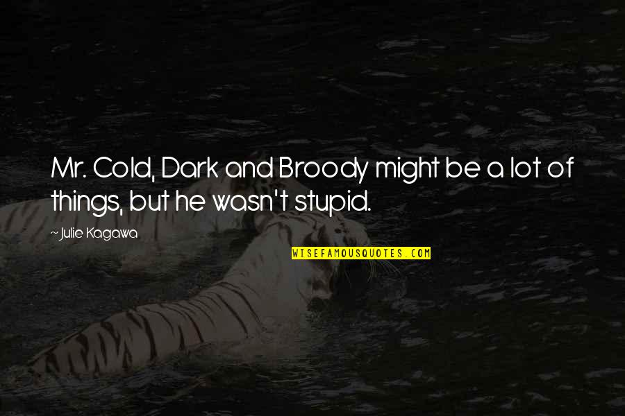 Broody Quotes By Julie Kagawa: Mr. Cold, Dark and Broody might be a