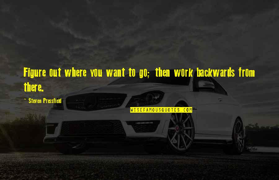 Brother Badass Quotes By Steven Pressfield: Figure out where you want to go; then