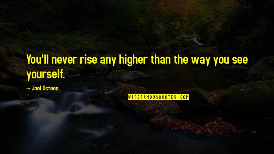 Brother Or Hp Quotes By Joel Osteen: You'll never rise any higher than the way