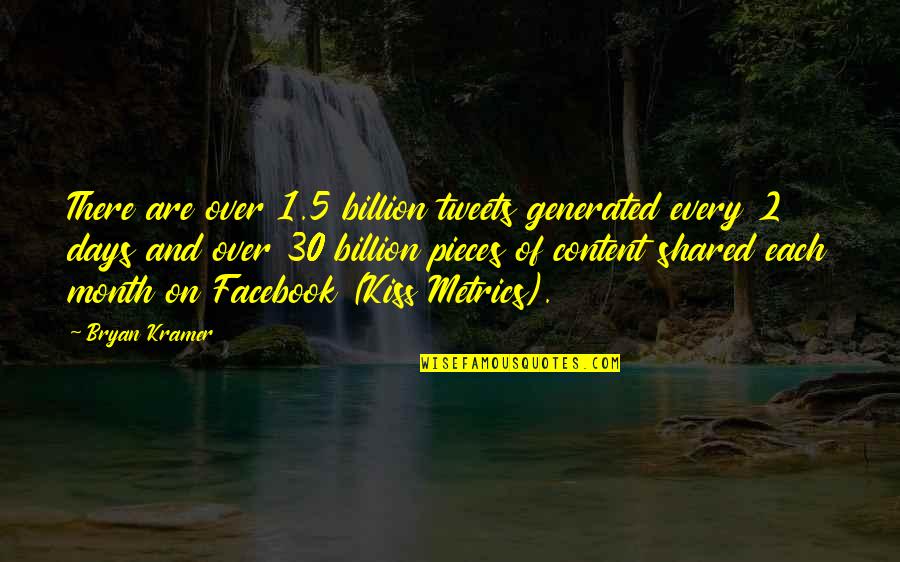 Brothers And Sisters Short Quotes By Bryan Kramer: There are over 1.5 billion tweets generated every Brothers And Sisters Short Quotes By Bryan Kramer: There are over 1.5 billion tweets generated every