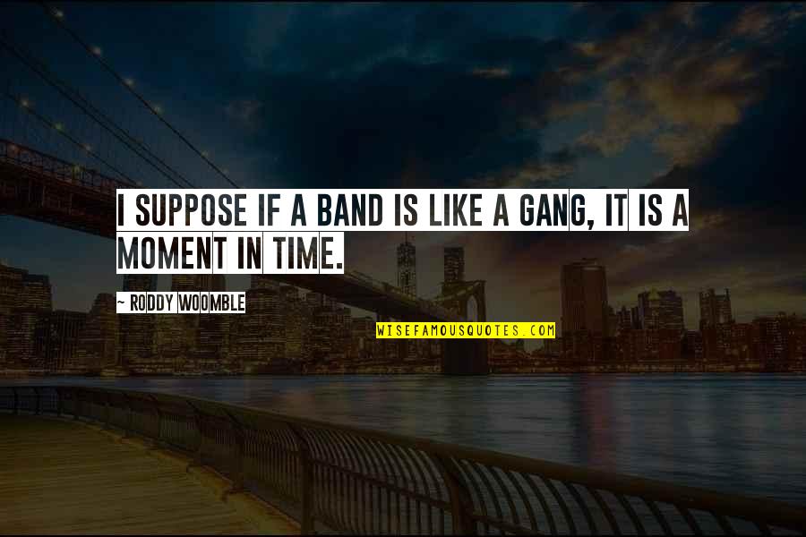 Browes Cams Quotes By Roddy Woomble: I suppose if a band is like a Browes Cams Quotes By Roddy Woomble: I suppose if a band is like a