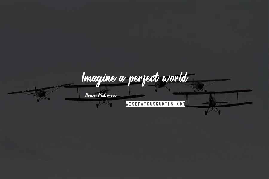 Bruce McQueen quotes: Imagine a perfect world