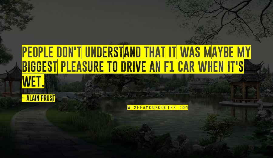 Brudda Quotes By Alain Prost: People don't understand that it was maybe my Brudda Quotes By Alain Prost: People don't understand that it was maybe my