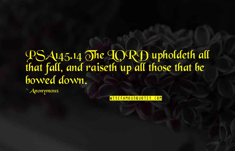Brudvik Norway Quotes By Anonymous: PSA145.14 The LORD upholdeth all that fall, and Brudvik Norway Quotes By Anonymous: PSA145.14 The LORD upholdeth all that fall, and