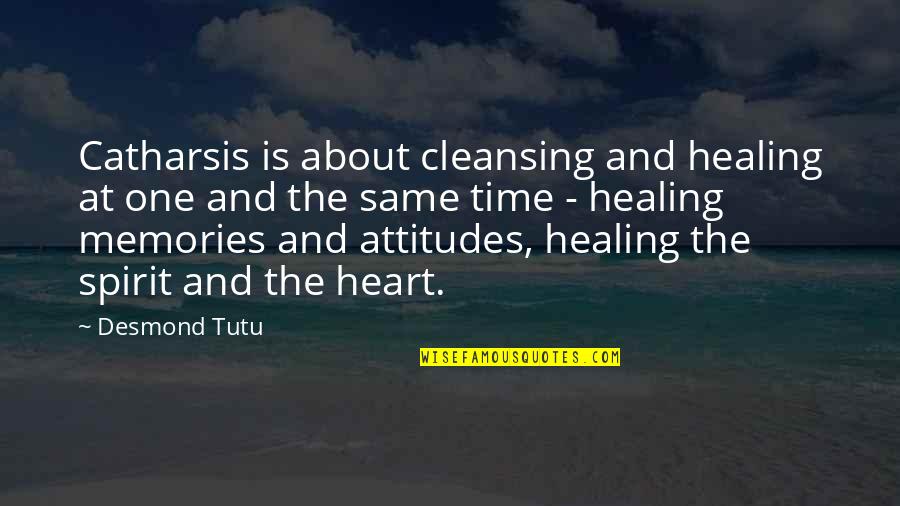 Brunch Invitation Quotes By Desmond Tutu: Catharsis is about cleansing and healing at one