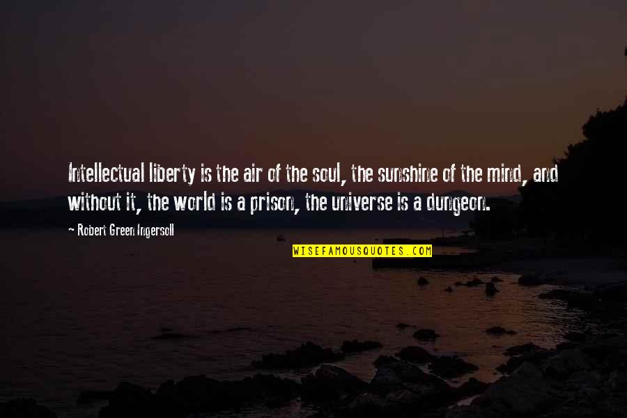 Bruniquel Map Quotes By Robert Green Ingersoll: Intellectual liberty is the air of the soul,