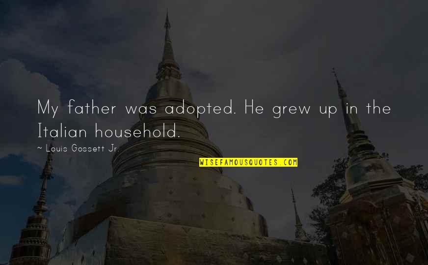 Brunswijk Ronnie Quotes By Louis Gossett Jr.: My father was adopted. He grew up in Brunswijk Ronnie Quotes By Louis Gossett Jr.: My father was adopted. He grew up in