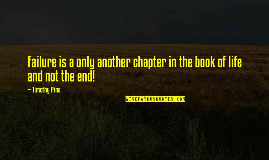 Brutalization Process Quotes By Timothy Pina: Failure is a only another chapter in the
