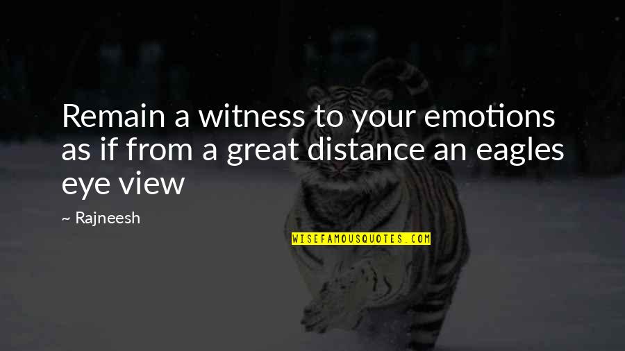 Bryndal Rafal Quotes By Rajneesh: Remain a witness to your emotions as if