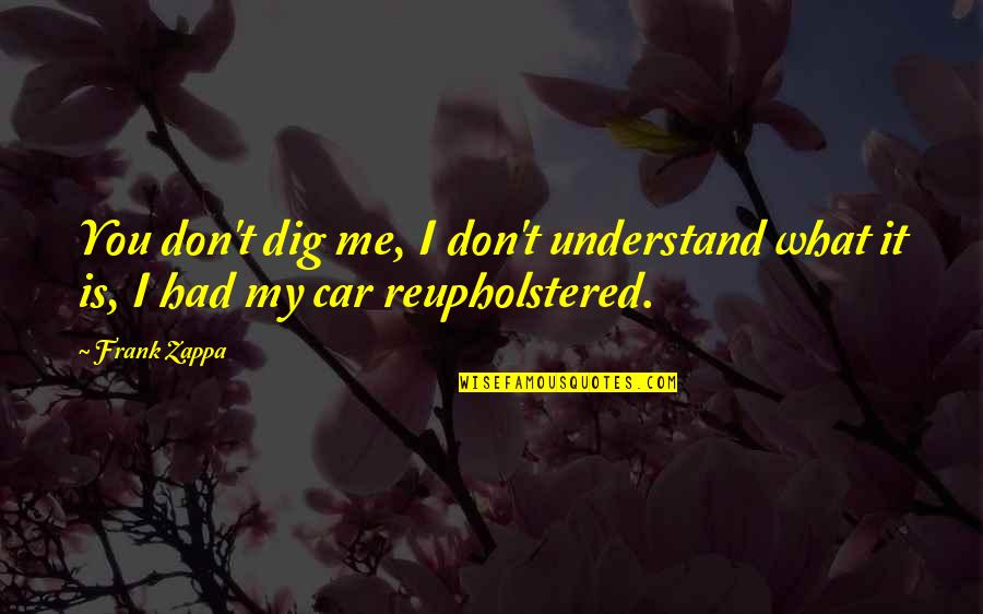 Bryton Mellott Quotes By Frank Zappa: You don't dig me, I don't understand what