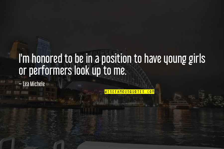 Btk Dennis Rader Quotes By Lea Michele: I'm honored to be in a position to