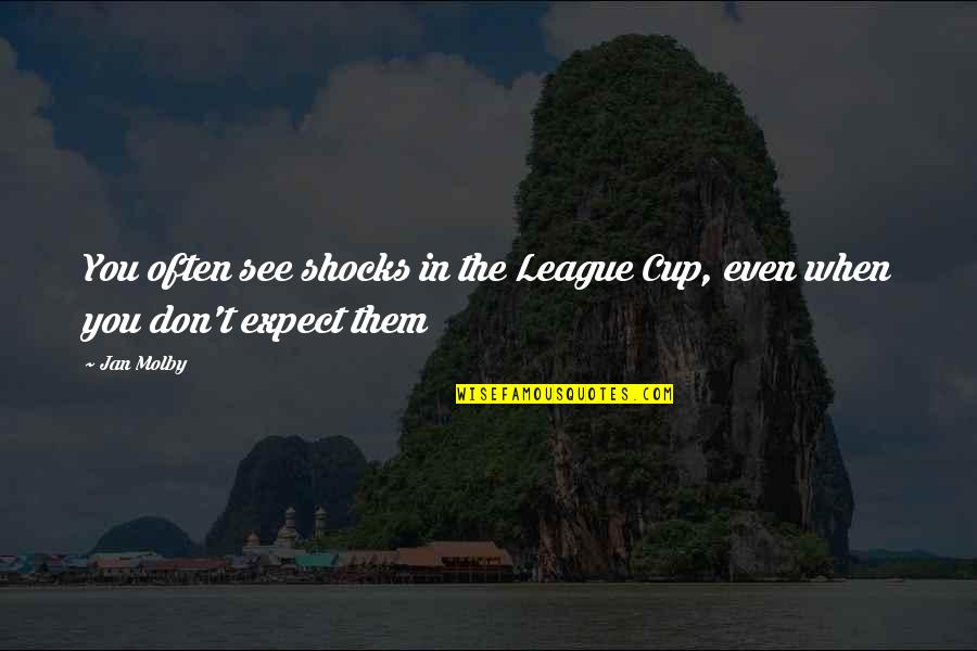 Buatmu Ibu Quotes By Jan Molby: You often see shocks in the League Cup,