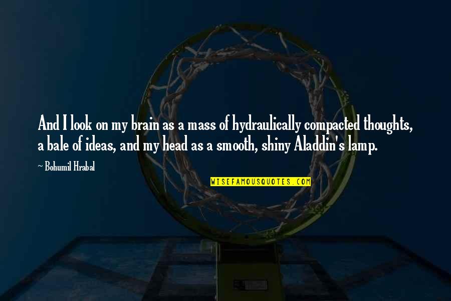 Bubble Bath Quotes By Bohumil Hrabal: And I look on my brain as a