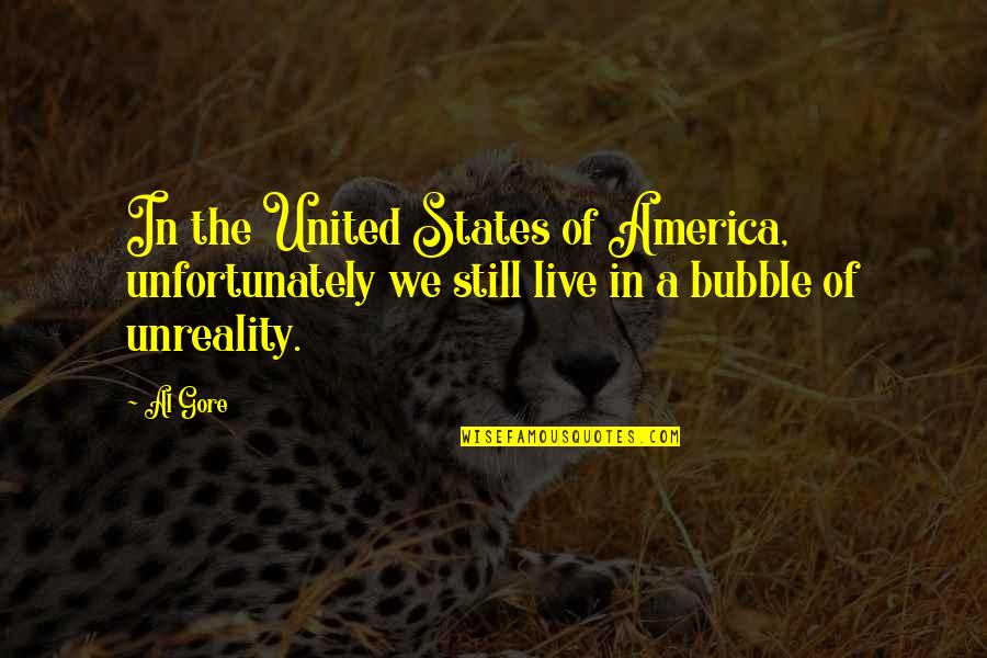 Bubble Quotes By Al Gore: In the United States of America, unfortunately we
