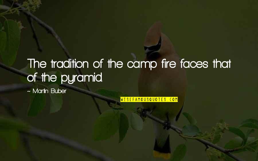 Buber's Quotes By Martin Buber: The tradition of the camp fire faces that Buber's Quotes By Martin Buber: The tradition of the camp fire faces that