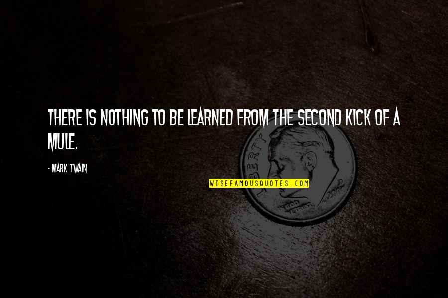 Bucari Quotes By Mark Twain: There is nothing to be learned from the