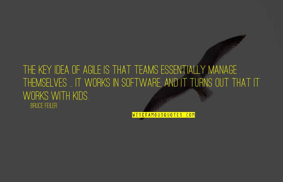 Bud Light Lime Quotes By Bruce Feiler: The key idea of agile is that teams