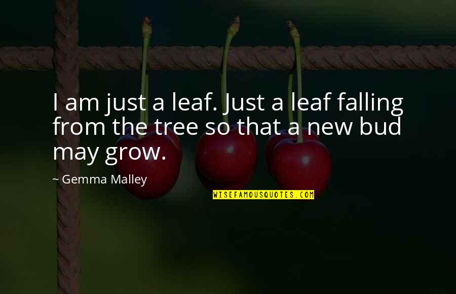 Bud Quotes By Gemma Malley: I am just a leaf. Just a leaf