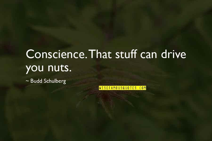 Budd Schulberg Quotes By Budd Schulberg: Conscience. That stuff can drive you nuts.