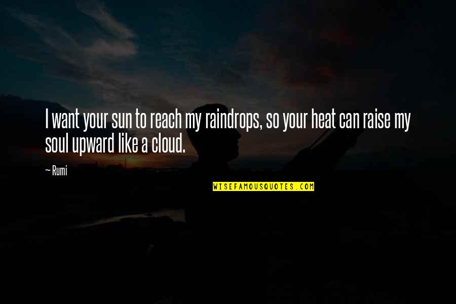 Buddha Nonviolence Quotes By Rumi: I want your sun to reach my raindrops,