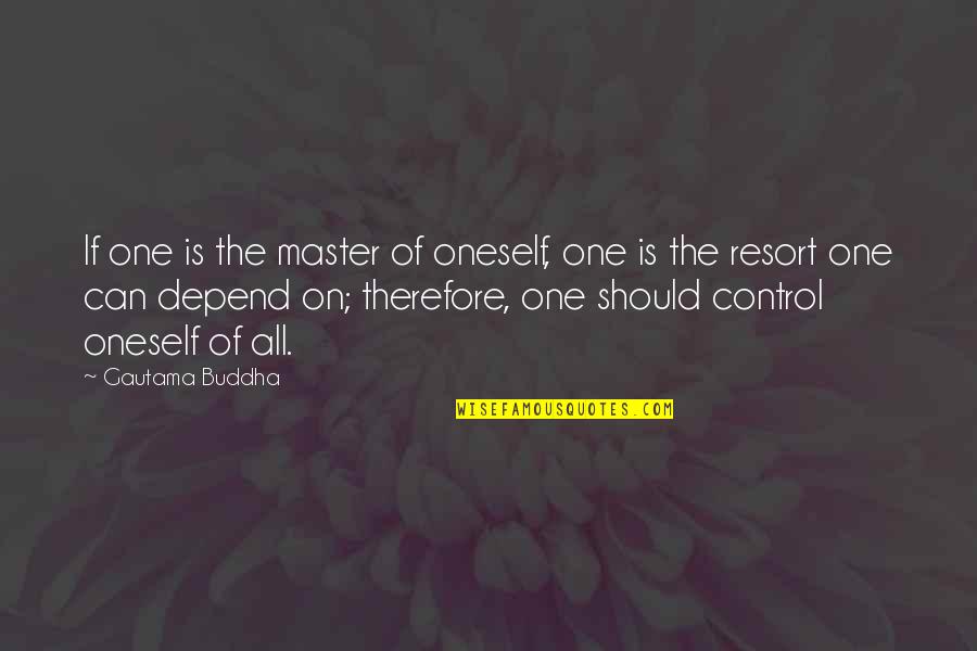 Buddha Quotes By Gautama Buddha: If one is the master of oneself, one