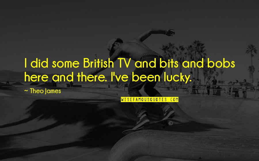 Budding Artist Quotes By Theo James: I did some British TV and bits and