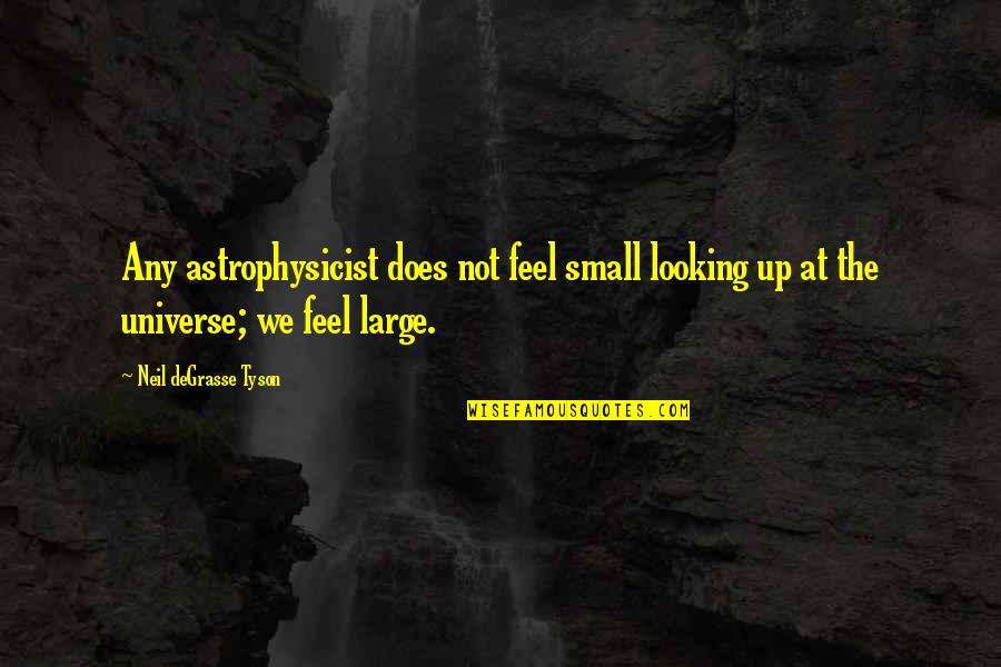 Budokan Belts Quotes By Neil DeGrasse Tyson: Any astrophysicist does not feel small looking up Budokan Belts Quotes By Neil DeGrasse Tyson: Any astrophysicist does not feel small looking up