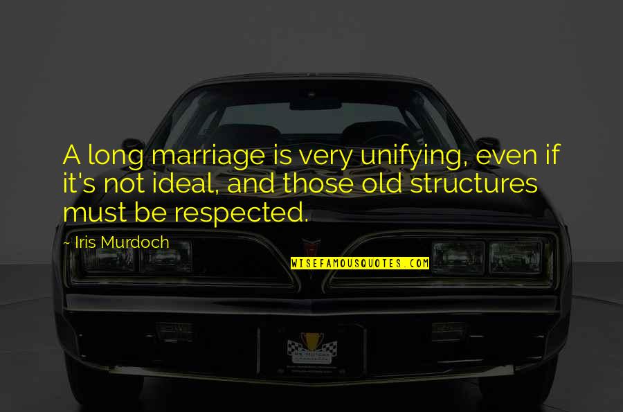 Buergers Test Quotes By Iris Murdoch: A long marriage is very unifying, even if Buergers Test Quotes By Iris Murdoch: A long marriage is very unifying, even if