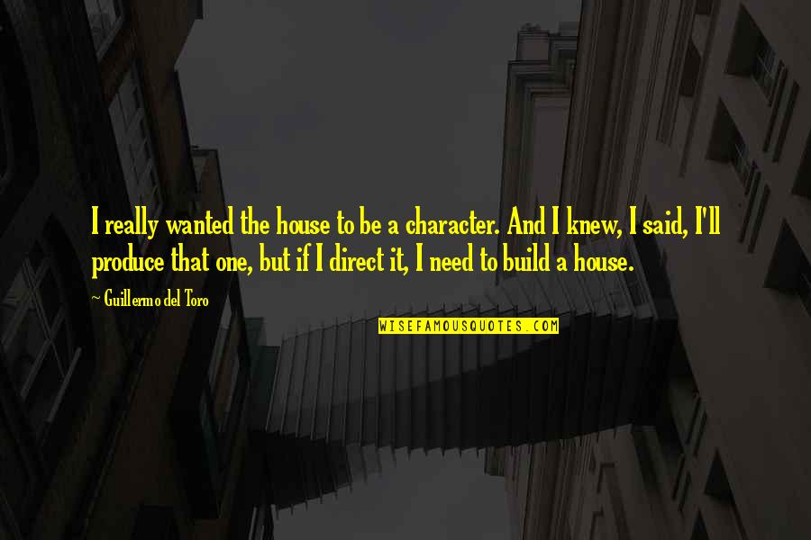 Build A House Quotes By Guillermo Del Toro: I really wanted the house to be a